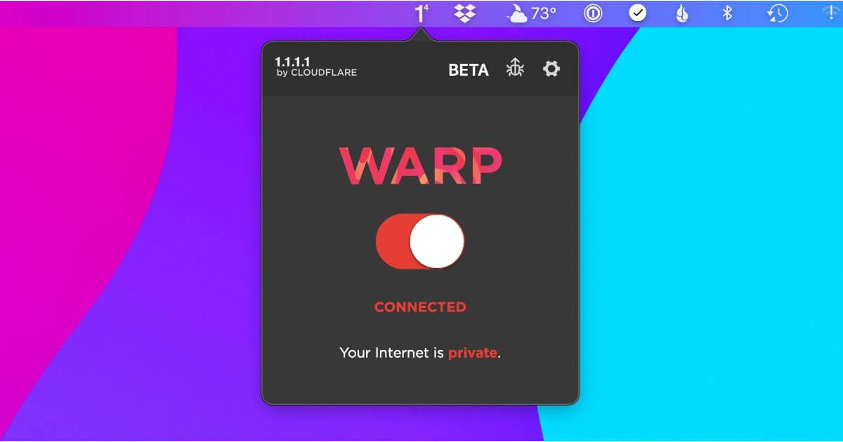 Phần mềm VPN WARP 1.1.1.1